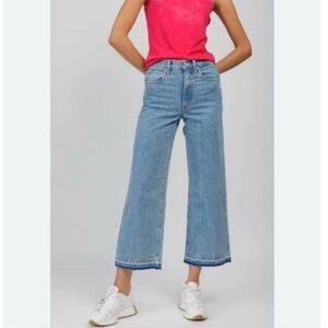 NEW SLVRLAKE Grace Crop Blue Denim Jeans